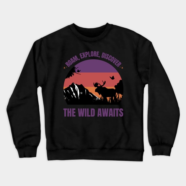 Wild Life Crewneck Sweatshirt by Pearsville